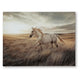 Tiya Wall Art Painting | Wild Horse Galloping Glass Print | Golden 36x48