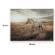 Tiya Wall Art Painting | Wild Horse Galloping Glass Print | Golden 36x48