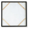 Repy Wall Art Painting | Botanical Floral Tan Brown | Black Frame | 40x40