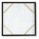 Repy Wall Art Painting | Botanical Floral Tan Brown | Black Frame | 40x40