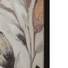 Repy Wall Art Painting | Botanical Floral Tan Brown | Black Frame | 40x40