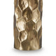 Mepy Table Lamp | Gold Metal Hammered Base | White Drum Shade | 34"
