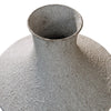 Esta Pottery Style Vase w Stand | Distressed Cream | Espresso Brown 35"
