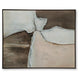 Jepy Wall Art Painting | Abstract Brown Tan White Tones | Black Frame | 40x50