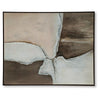 Jepy Wall Art Painting | Abstract Brown Tan White Tones | Black Frame | 40x50