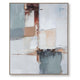 Kepy Wall Art Painting | Abstract Muted Gray | Light Brown Frame | 40x50
