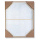 Kepy Wall Art Painting | Abstract Muted Gray | Light Brown Frame | 40x50