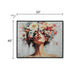 Lepy Wall Art Painting | Floral Headdress Portrait | Black Frame | 40x50