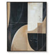 Eyna Modern Wall Painting. Abstract Geometric Black Brown Tan | 40x50