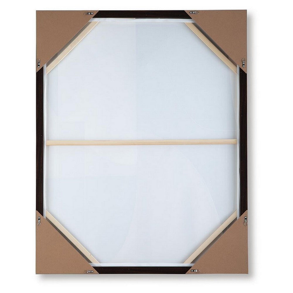 Eyna Modern Wall Painting. Abstract Geometric Black Brown Tan | 40x50