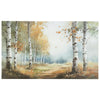 Lyna Wall Art Painting | Birch Forest Landscape | Yellow Blue Brown36x60