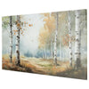 Lyna Wall Art Painting | Birch Forest Landscape | Yellow Blue Brown36x60