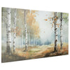 Lyna Wall Art Painting | Birch Forest Landscape | Yellow Blue Brown36x60