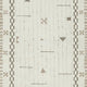 Dotty Medium Area Rug | Taupe Geometric Border Design | Cream Wool 5 x 7