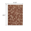 Perry Hand-Tufted Medium Area Rug with Geometric Design | Clay Polyester 5x7