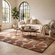 Perry Hand-Tufted Medium Area Rug with Geometric Design | Clay Polyester 5x7