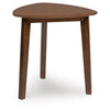 Jeyn 3pc Coffee Table Set with 2 End Tables | Triangular Top | Brown Wood