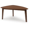 Jeyn 3pc Coffee Table Set with 2 End Tables | Triangular Top | Brown Wood