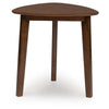 Jeyn 3pc Coffee Table Set with 2 End Tables | Triangular Top | Brown Wood