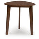 Jeyn 3pc Coffee Table Set with 2 End Tables | Triangular Top | Brown Wood
