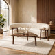 Jeyn 3pc Coffee Table Set with 2 End Tables | Triangular Top | Brown Wood