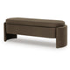 Vanya Storage Bench with Hinged Hidden Seat | Brown Polyester 56"