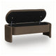 Vanya Storage Bench with Hinged Hidden Seat | Brown Polyester 56"