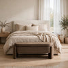 Vanya Storage Bench with Hinged Hidden Seat | Brown Polyester 56"