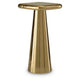 Dylan Accent Table with Sculptural Pedestal Base | Gold Cast Aluminum 24"