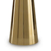 Dylan Accent Table with Sculptural Pedestal Base | Gold Cast Aluminum 24"