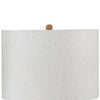 Aysa Floor Lamp with Fabric Drum Shade | Natural Brown Tapered Wood 60"