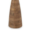 Aysa Floor Lamp with Fabric Drum Shade | Natural Brown Tapered Wood 60"