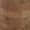 Aysa Floor Lamp with Fabric Drum Shade | Natural Brown Tapered Wood 60"