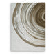 Rizzy Medium Area Rug with Brown-Gray Abstract Ripple Design | Ivory Wool 5x7
