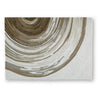 Rizzy Medium Area Rug with Brown-Gray Abstract Ripple Design | Ivory Wool 5x7