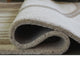 Rizzy Medium Area Rug with Brown-Gray Abstract Ripple Design | Ivory Wool 5x7