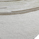 Rizzy Medium Area Rug with Brown-Gray Abstract Ripple Design | Ivory Wool 5x7