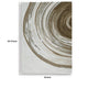 Rizzy Medium Area Rug with Brown-Gray Abstract Ripple Design | Ivory Wool 5x7