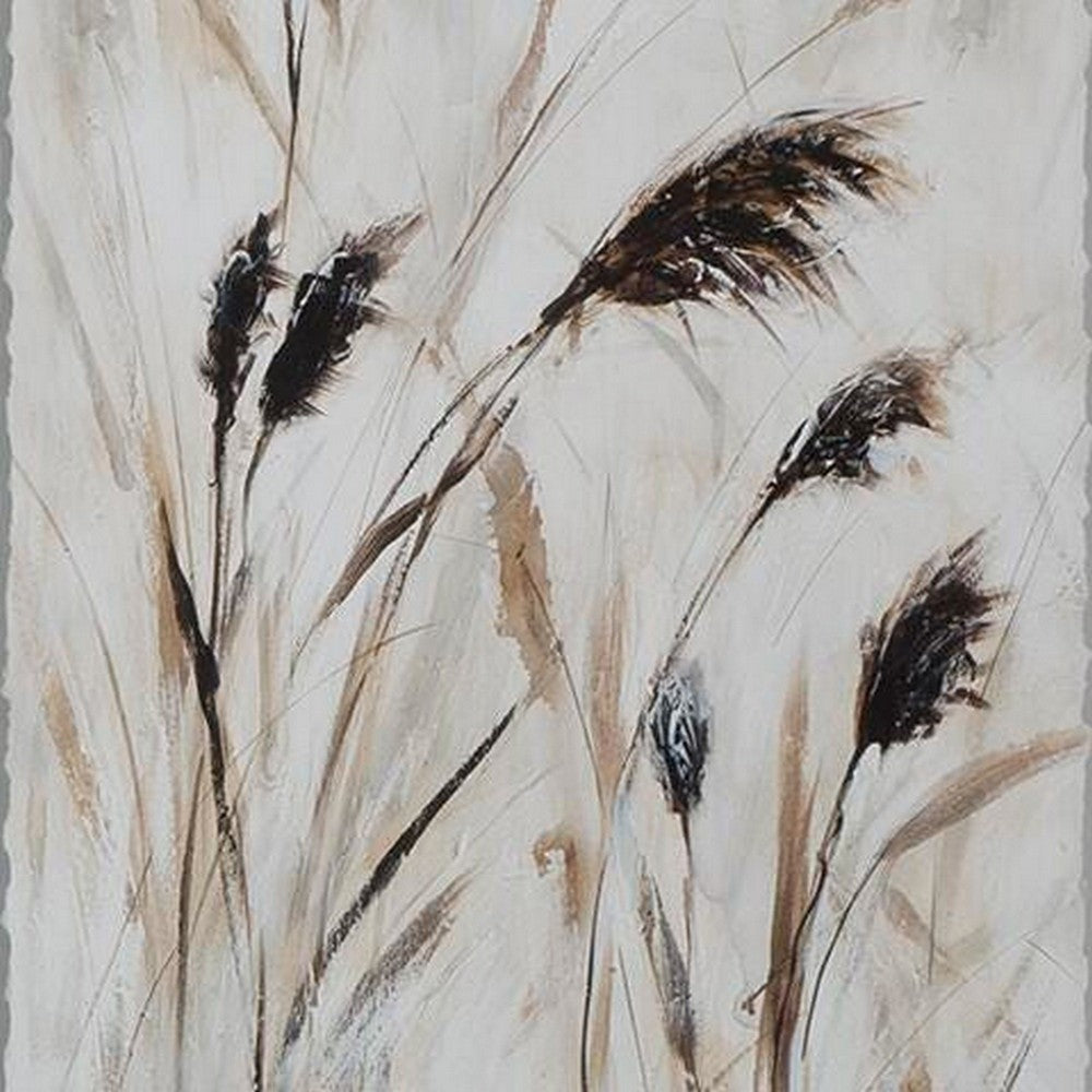 Honey Botanical Raised Printed Wall Art | Set of 3 | Brown Shadow Box 20x28