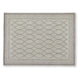 Winie Medium Area Rug with Trellis Motifs | Bordered Design | Gray Tufted Wool 5x7