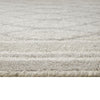 Winie Medium Area Rug with Trellis Motifs | Bordered Design | Gray Tufted Wool 5x7