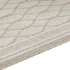 Winie Medium Area Rug with Trellis Motifs | Bordered Design | Gray Tufted Wool 5x7