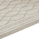Winie Medium Area Rug with Trellis Motifs | Bordered Design | Gray Tufted Wool 5x7