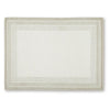 Teena H&-Tufted Medium Area Rug with Tan Bordered Patterns | Ivory Wool 5x7