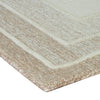 Teena H&-Tufted Medium Area Rug with Tan Bordered Patterns | Ivory Wool 5x7