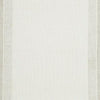 Teena H&-Tufted Medium Area Rug with Tan Bordered Patterns | Ivory Wool 5x7