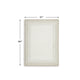 Teena H&-Tufted Medium Area Rug with Tan Bordered Patterns | Ivory Wool 5x7