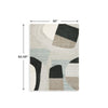 Edric Medium Area Rug | Abstract Geometric Designs | Multicolor Wool-Polyester 5x7