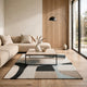 Edric Medium Area Rug | Abstract Geometric Designs | Multicolor Wool-Polyester 5x7