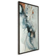 Moxy Wall Art | Fluid Abstract Design | Black Framed Canvas | Multicolor 37x63